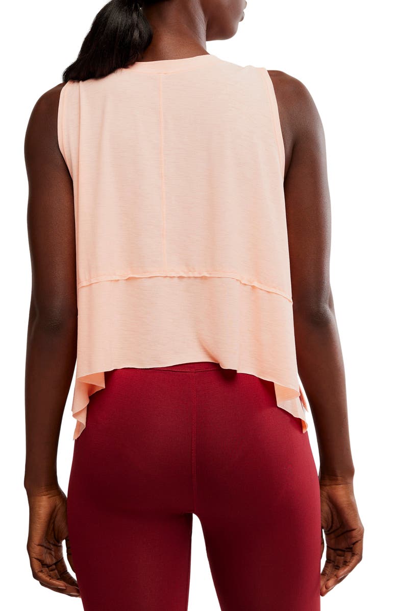 Free People FP Movement Tempo Tank Top, Alternate, color, Pastel Peach
