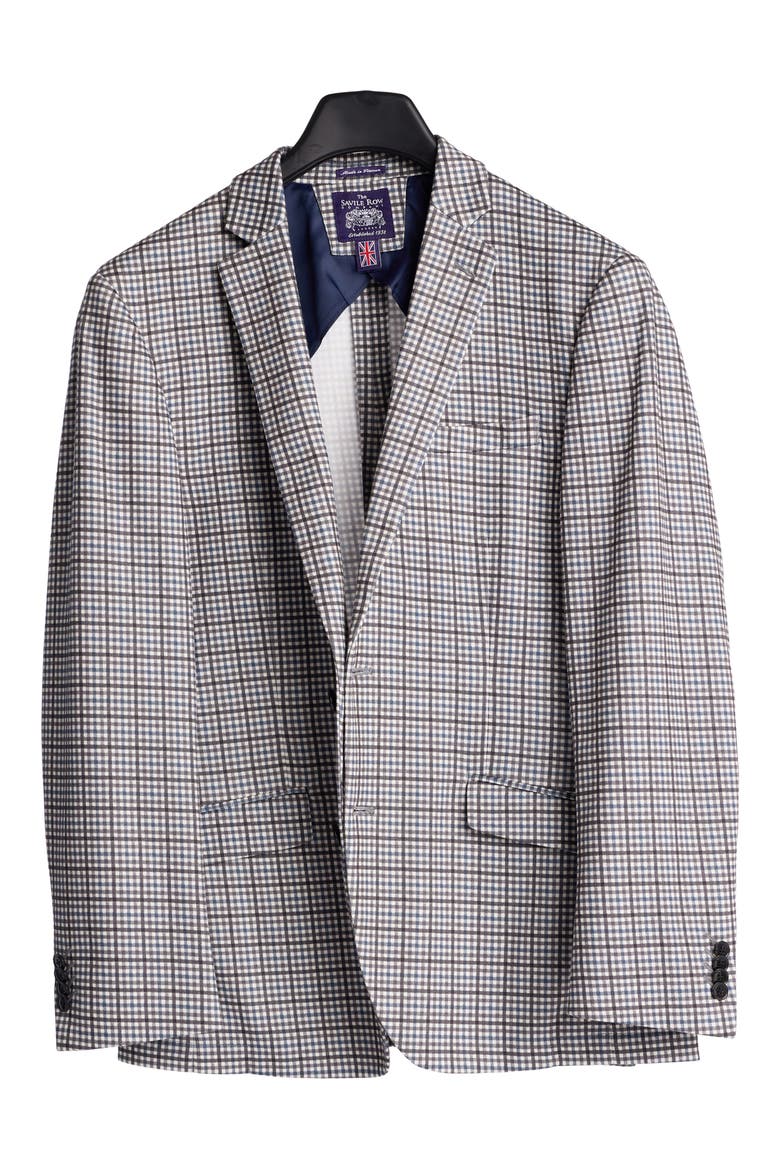 Check Sport Coat, Alternate, color, BLUE