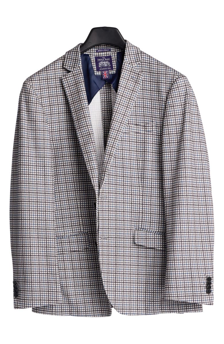 SAVILE ROW CO Check Sport Coat, Alternate, color, Blue