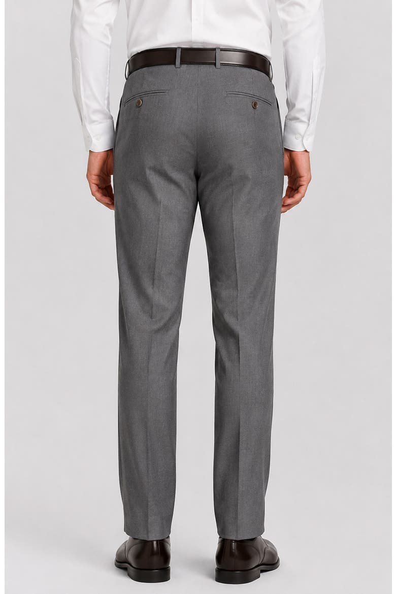 Stefano Modern Fit Wool Trousers, Alternate, color, GREY