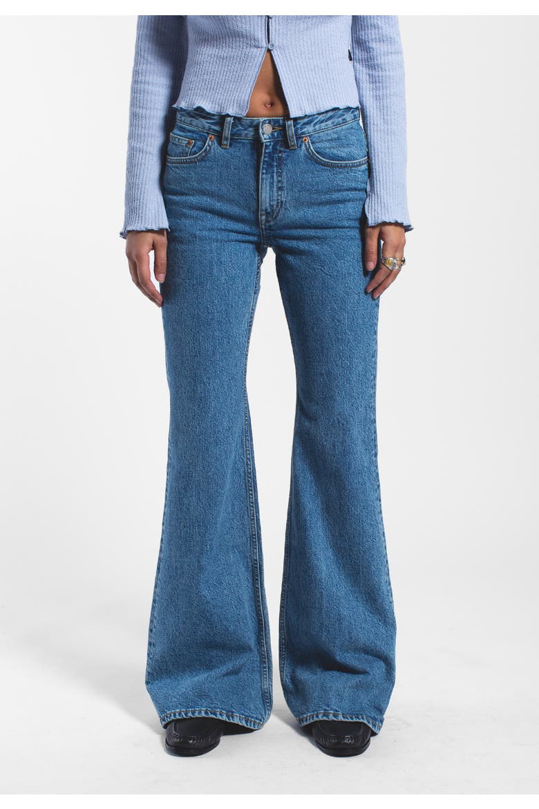 Elba Mid Bootcut Jeans, Alternate, color, Bay Sky Retro