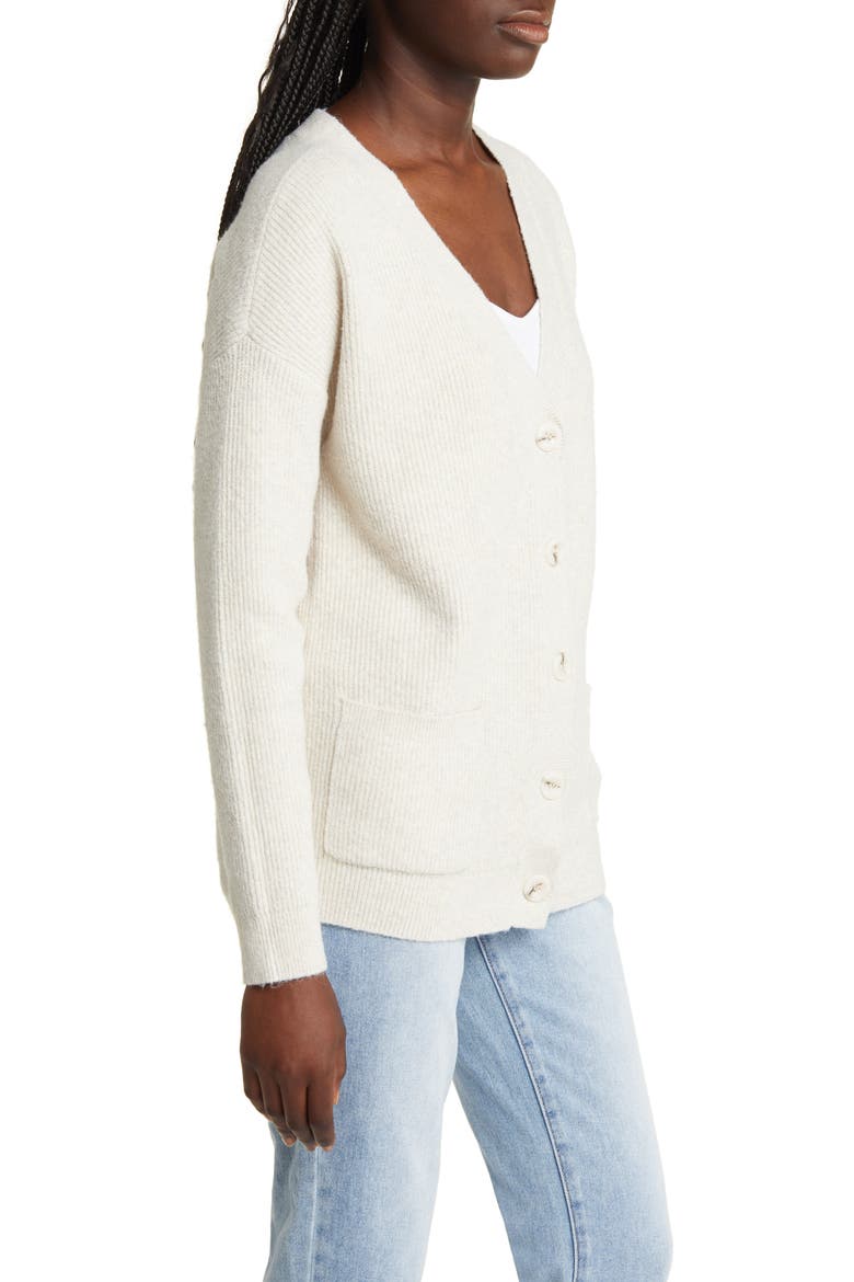 Women's Oversize Easy Cardigan, Alternate, color, BEIGE OATMEAL LIGHT HEATHER