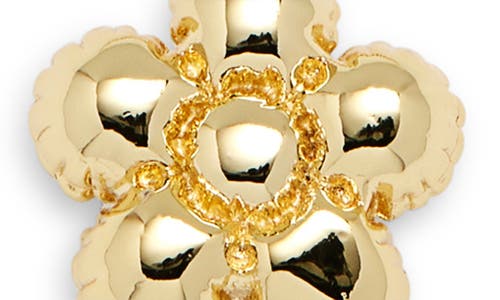 Marc Jacobs Daisy Balloon Pendant Necklace In Light Antique Gold