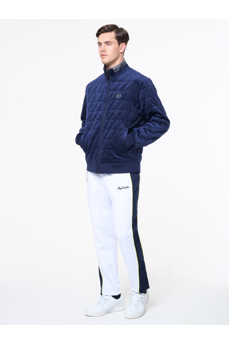 Redi Quilted Velour Bomber Jacket, Alternate, color, MARITIME BLUE