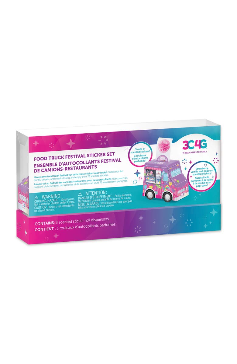 3C4G Food Truck Festival Sticker Set, Kid Age 6+, Alternate, color, Multicolored