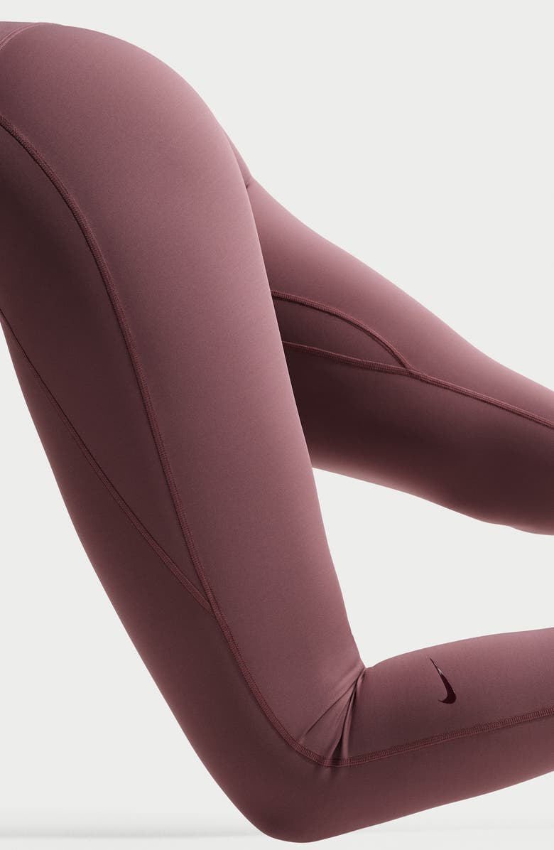 Nike Universa Dri-FIT High Waist Pocket Leggings, Alternate, color, Tattoo/Burgundy Crush