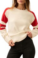 Faherty Throwback Stripe Organic Cotton & Cashmere Sweater