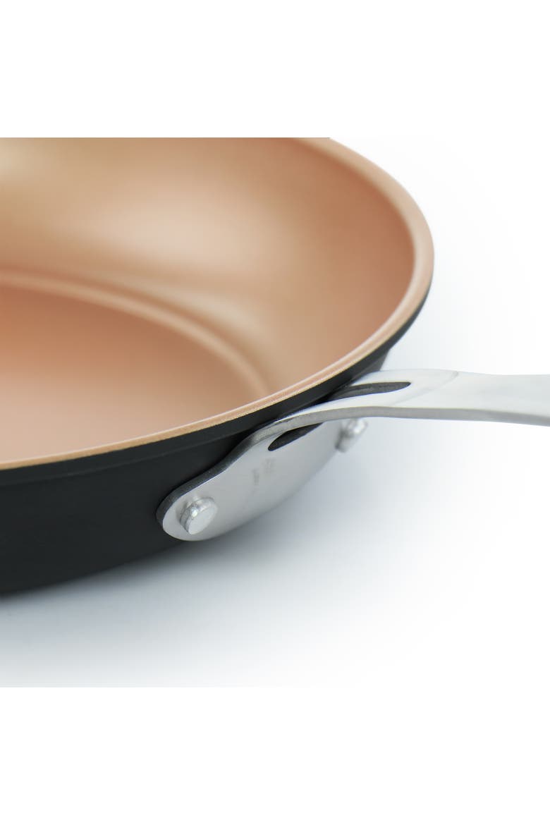 Chestnut 2 Piece Nonstick Carbon Steel Frying Pan Set, Alternate, color, Metallic Silver