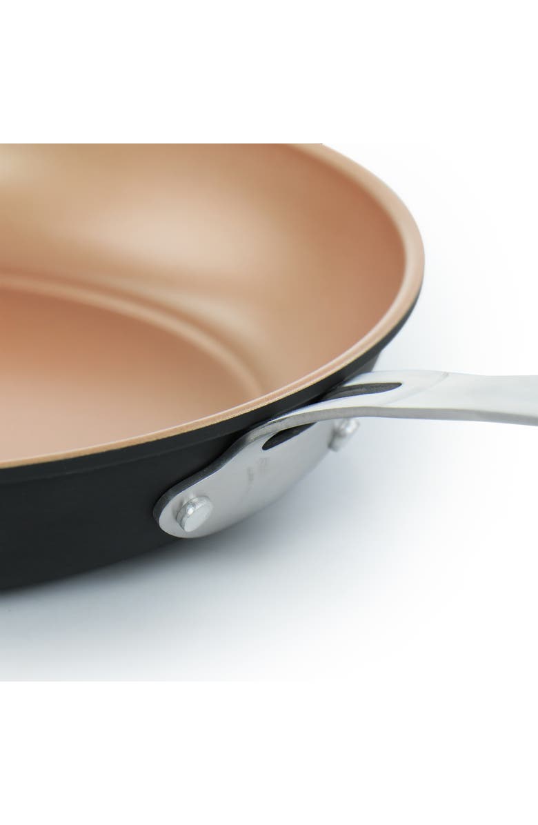 Gibson Home Chestnut 2 Piece Nonstick Carbon Steel Frying Pan Set, Alternate, color, Metallic Silver