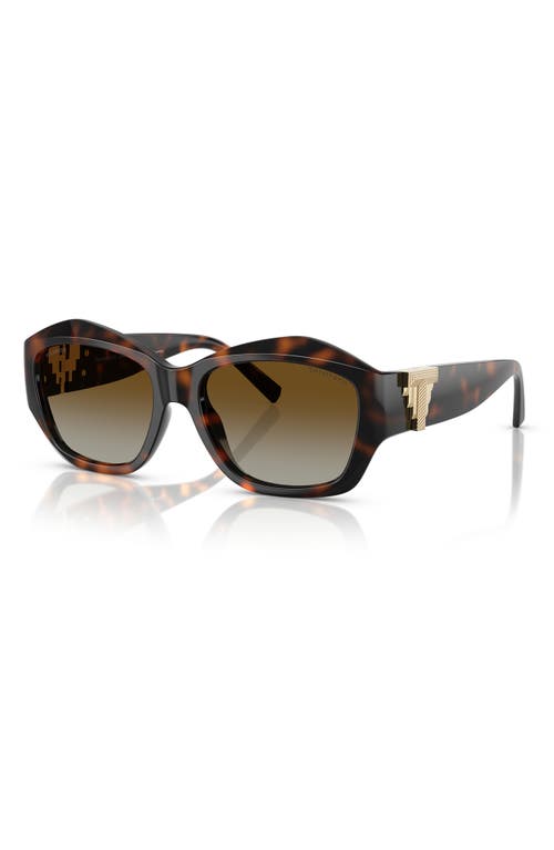 Tiffany & Co . 54mm Gradient Pillow Sunglasses