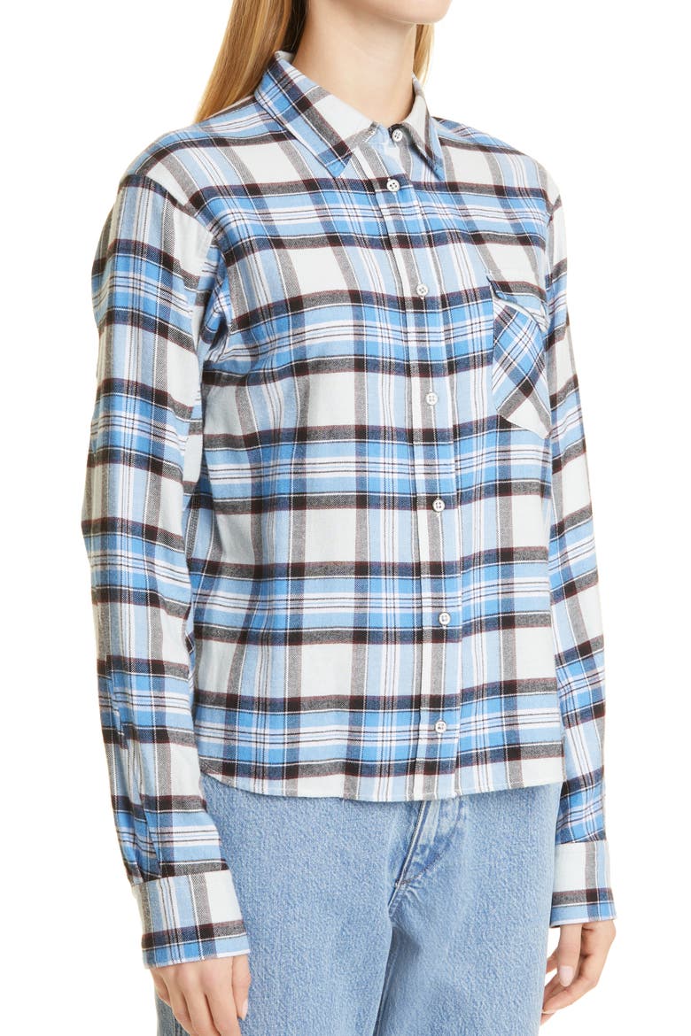 Jonah Plaid Button-Up Shirt, Alternate, color, GREY PLAID