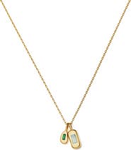 Missoma Molten Stone Bean Pendant Necklace