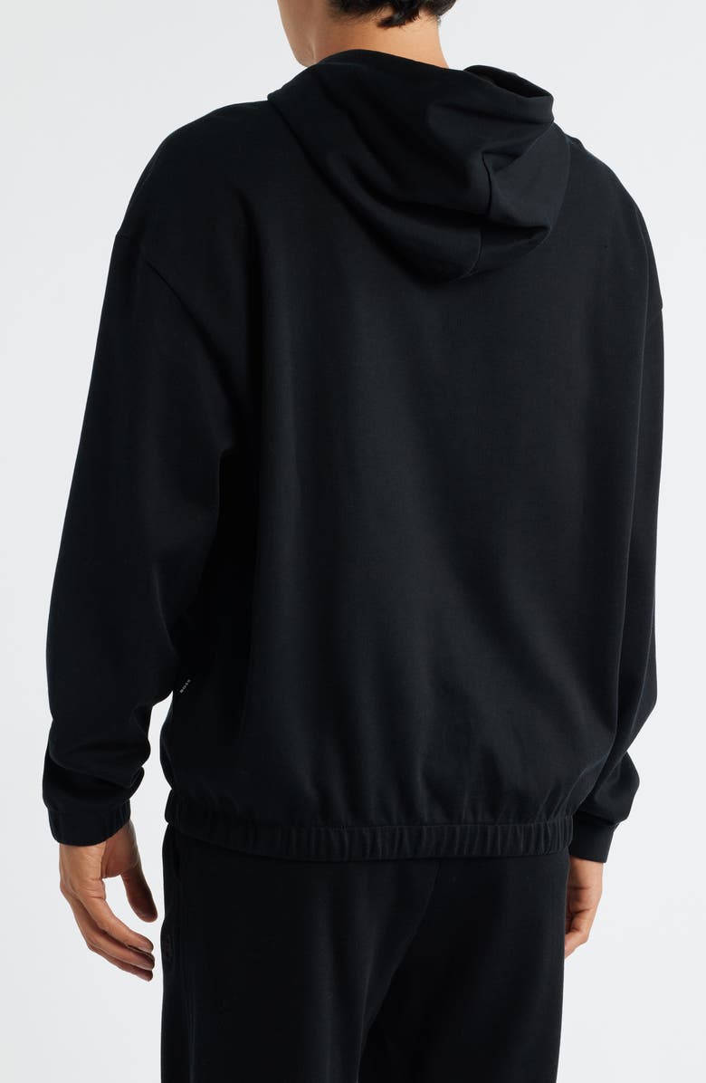 BOSS Stevens Cotton Pullover Hoodie, Alternate, color, Black