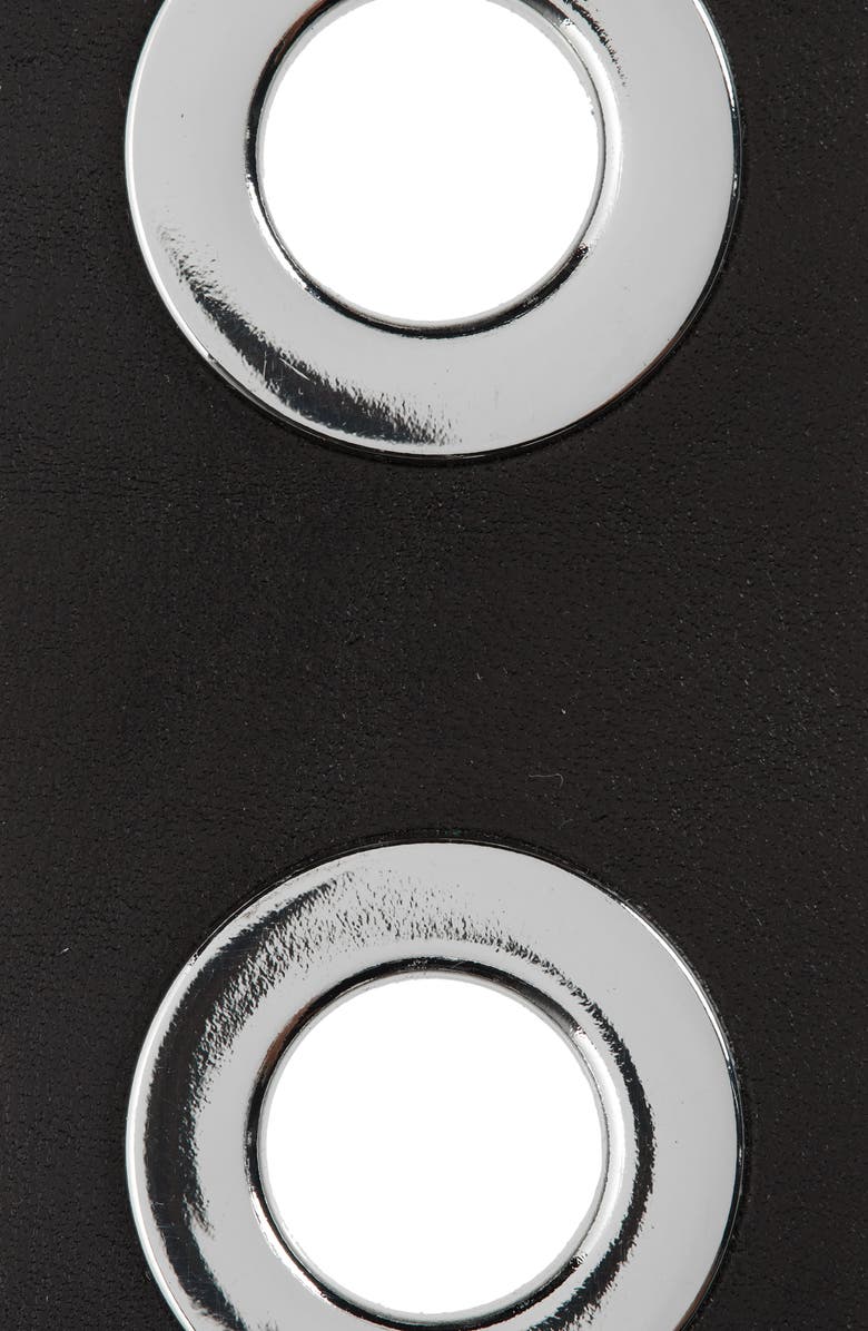 AllSaints Eyelet Leather Belt, Alternate, color,