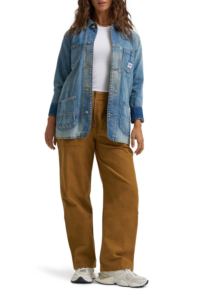 Denim Chore Jacket, Alternate, color, ACROSS THE SEA