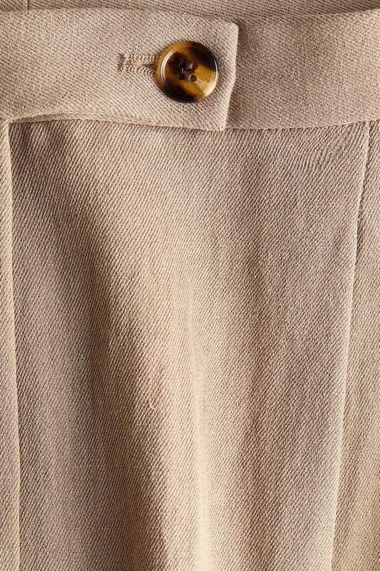 Wide Tailored Trousers, Alternate, color, Beige