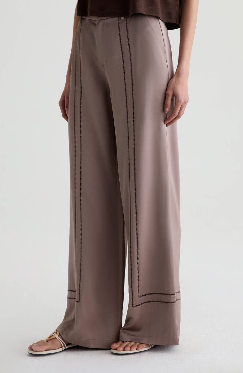 AG Sarah High Waist Wide Leg Satin Pants, Alternate, color,