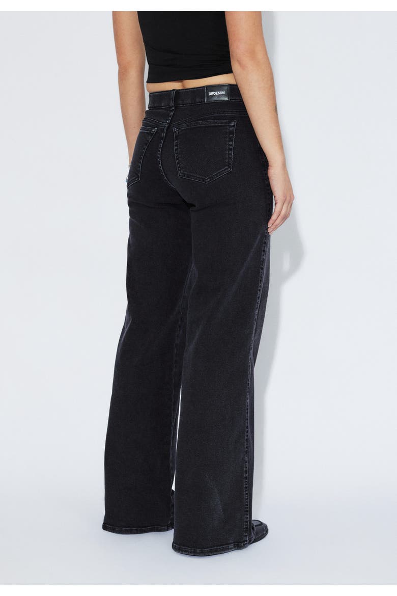 Zila Mid Wide Jeans, Alternate, color, Black Mist