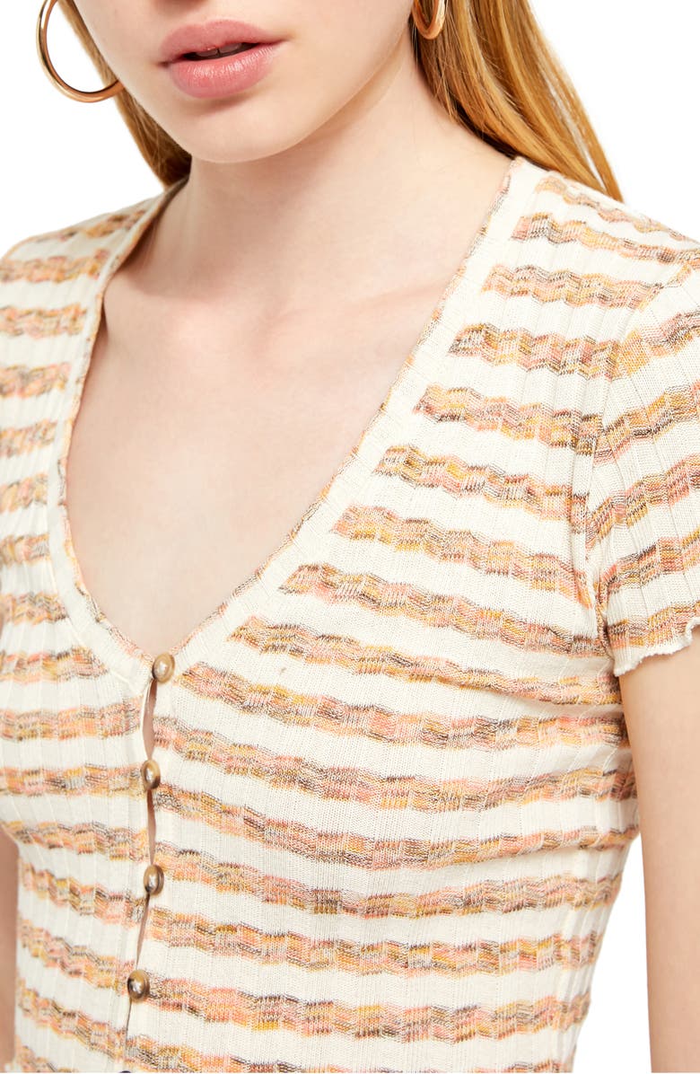 BDG Urban Outfitters Space Dye Stripe Crop Top, Alternate, color, 