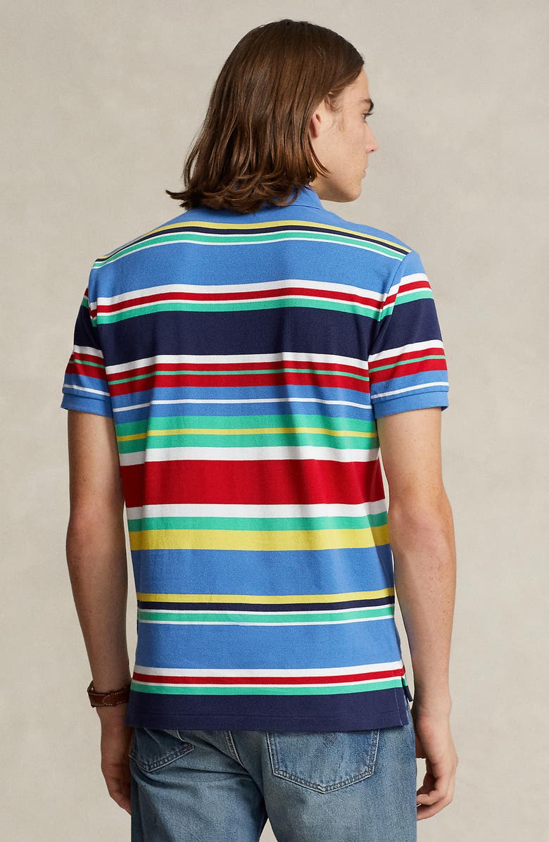 Polo Ralph Lauren Stripe Cotton Piqué Polo, Alternate, color,