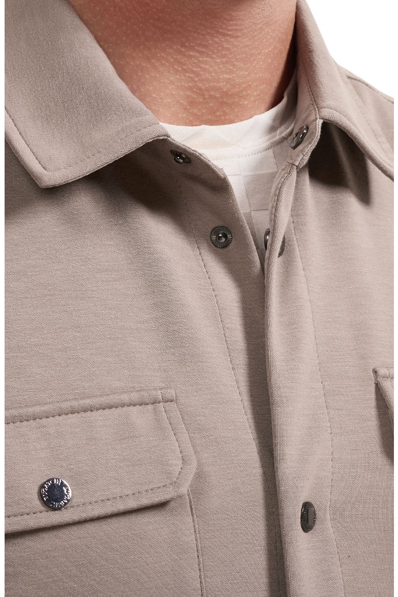 Soft Touch Knit Shirt Jacket, Alternate, color, WALNUT