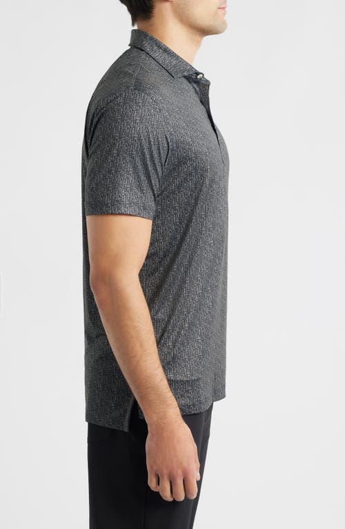 Johnnie-o Popping Tops Beverage Opener Print Featherweight Performance Polo In Gray