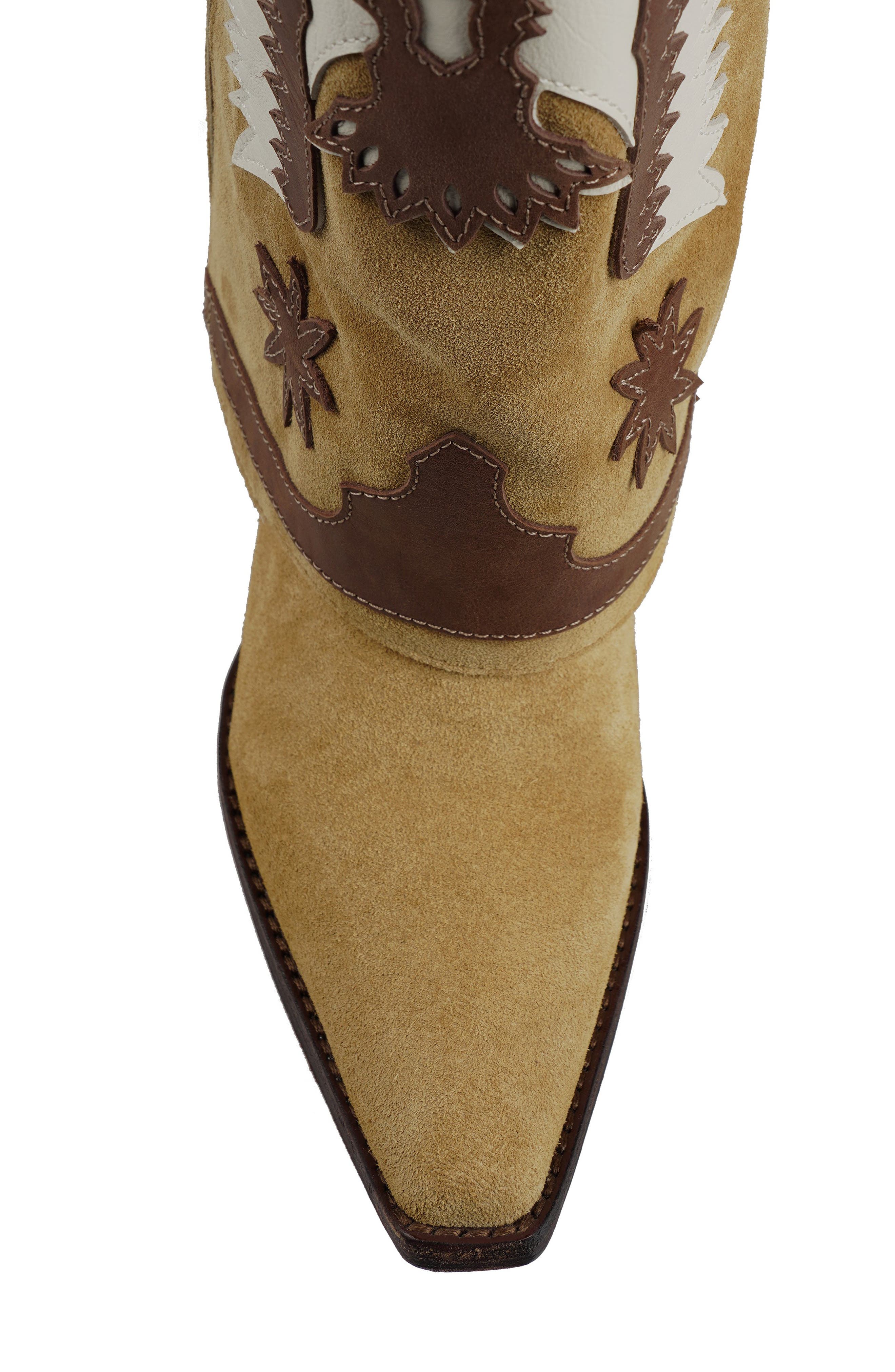 Hungria Knee High Western Boot, Alternate, color, NATURAL