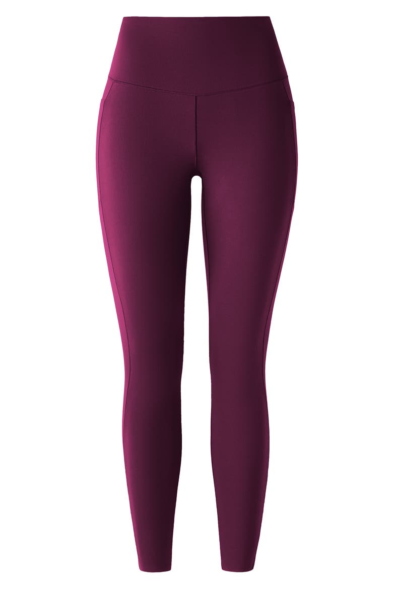 Revive Pockets 7/8 Leggings, Alternate, color, DARK BERRY