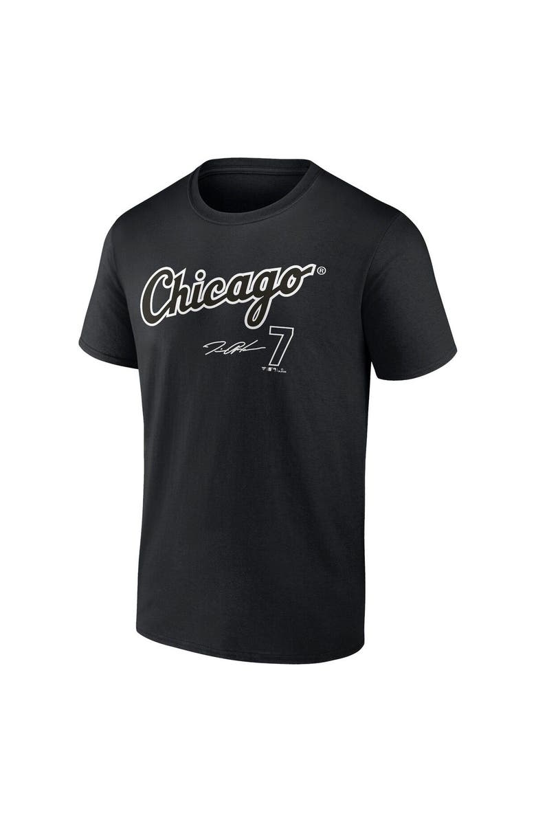 FANATICS Men's Fanatics Branded Tim Anderson Black Chicago White Sox Player Name & Number T-Shirt, Alternate, color, 