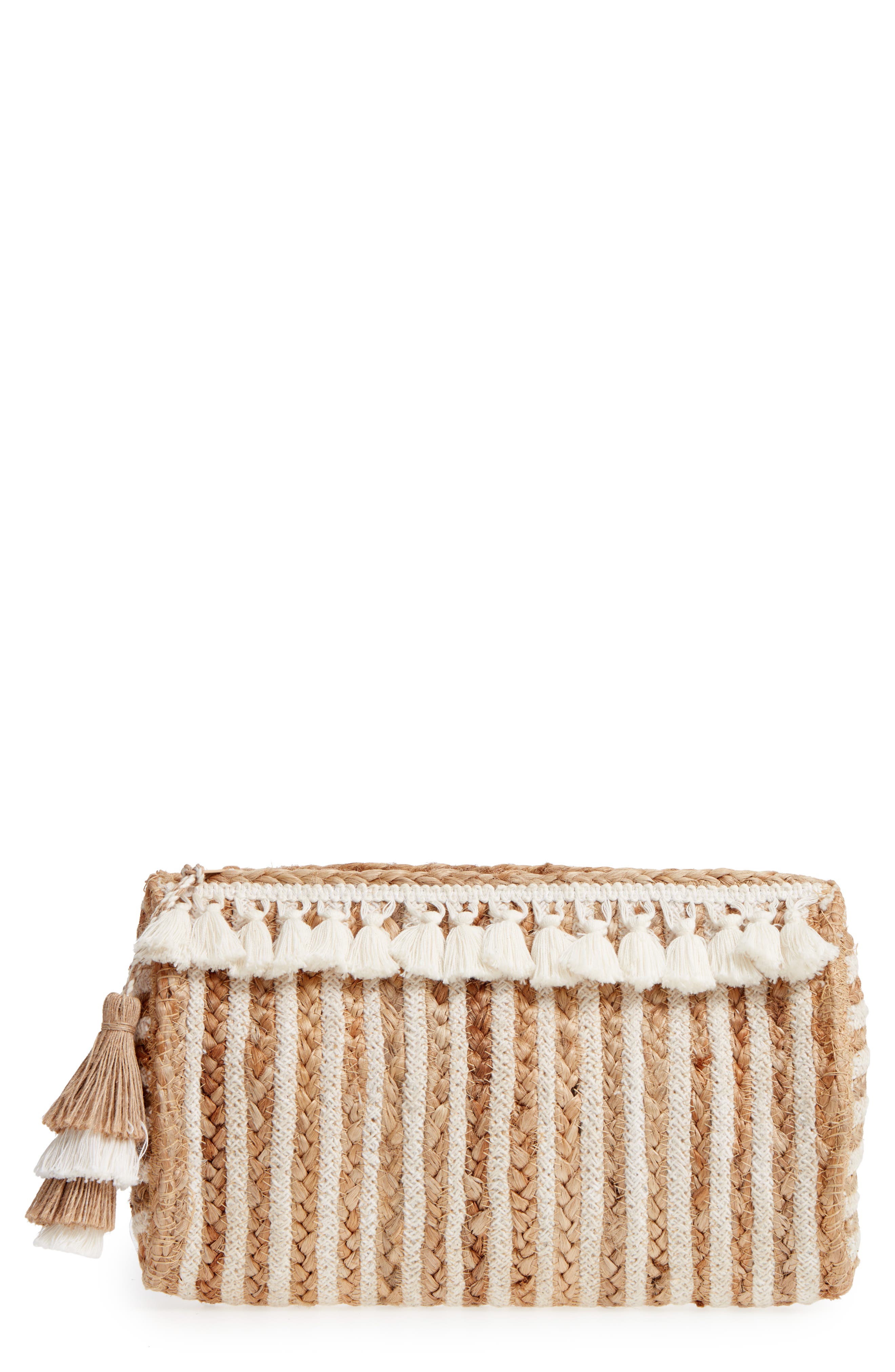 Shiraleah Mare Straw Clutch, Main, color, 
