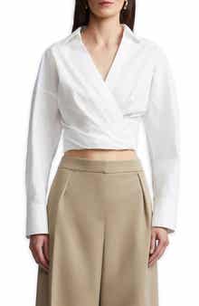 Ciara Surplice Poplin Shirt