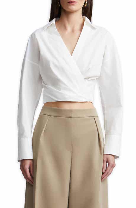 Ciara Surplice Poplin Shirt