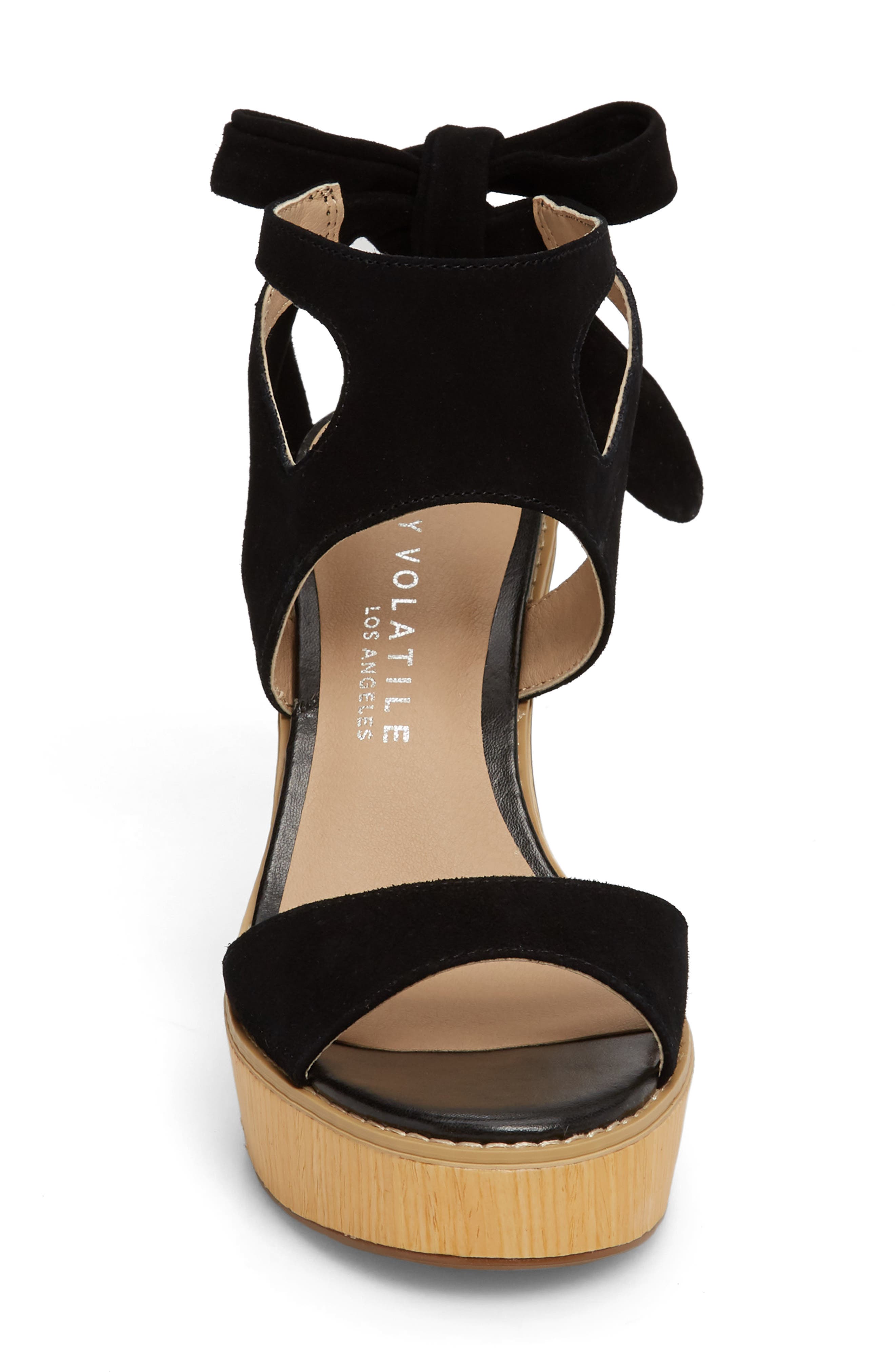 Very Volatile Ginsy Tie Back Platform Sandal, Alternate, color, 