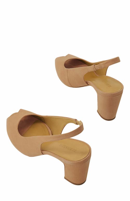 Bernardo Footwear Adell Peep Toe Slingback In Brown