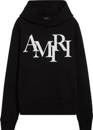 AMIRI Staggered Logo Graphic Hoodie
