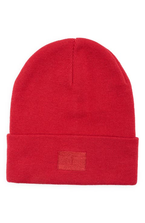 Ghost Embroidered Patch Knit Cuff Beanie