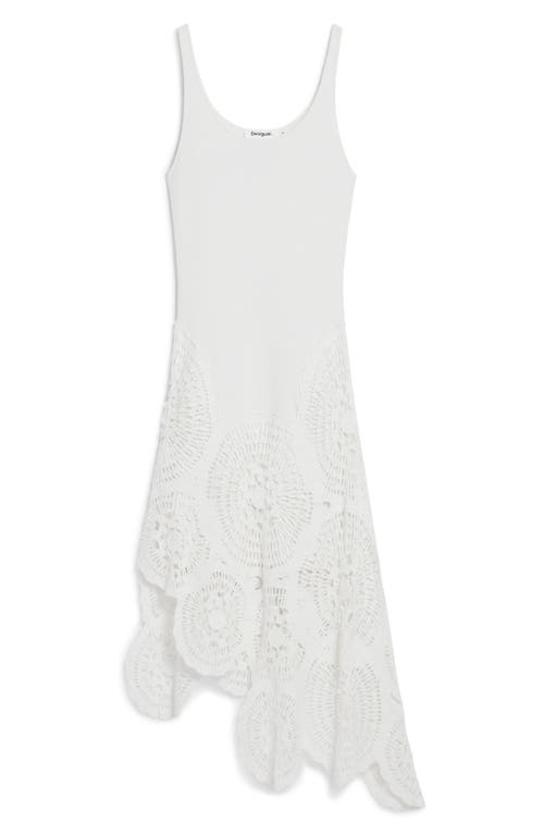Desigual Asymmetric Hem Cotton Sundress In Multi