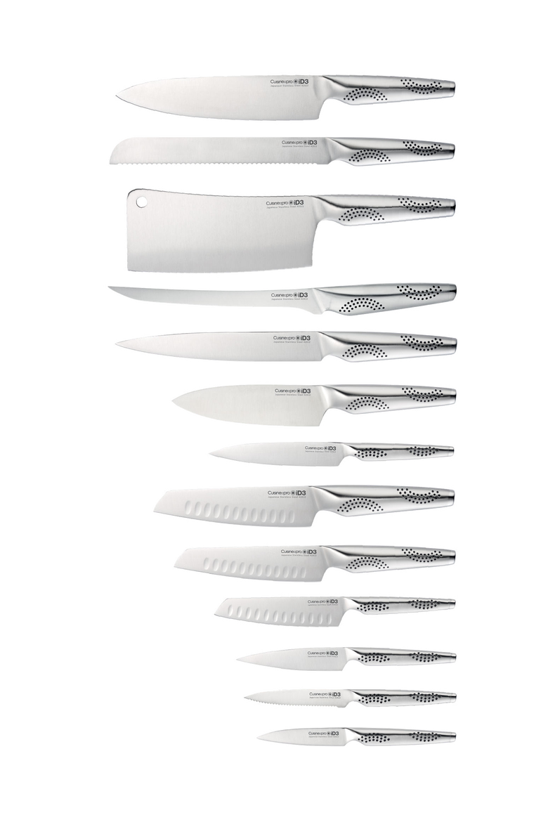 iD3® 14-Piece Kachi Knife Block, Alternate, color, Silver