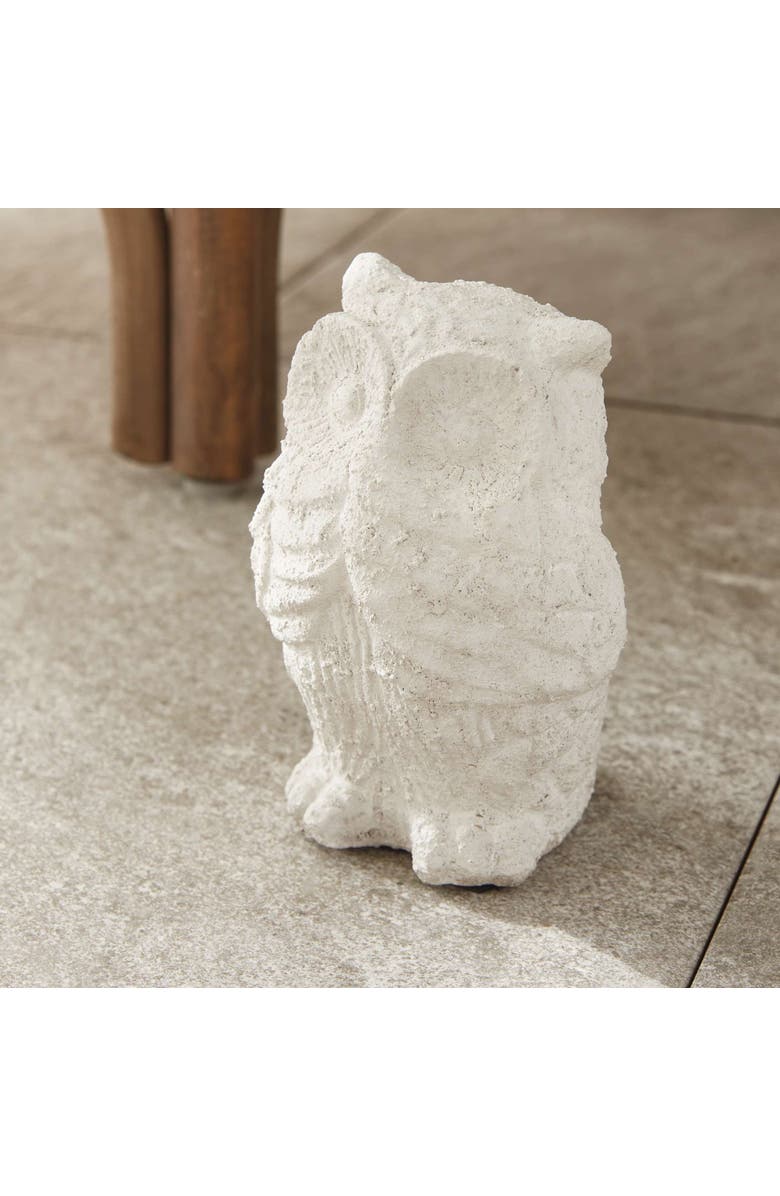 Napa Home & Garden Weathered Garden Owl, Alternate, color, White