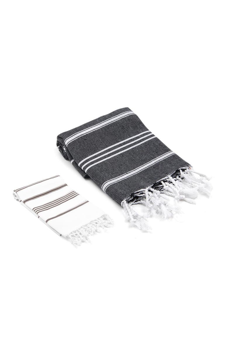 Olive & Linen Bodrum / Datca Turkish Towel Set, Main, color,