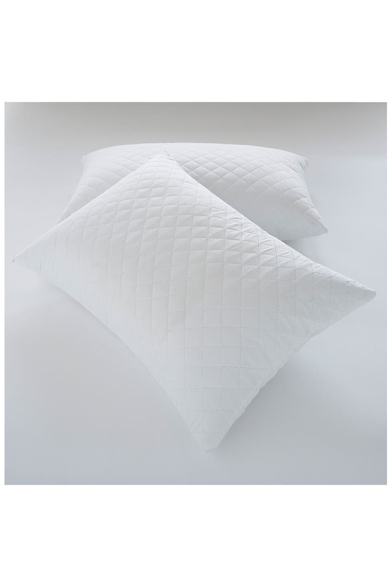 Waterproof & Hypoallergenic Pillow Protector, Alternate, color, WHITE