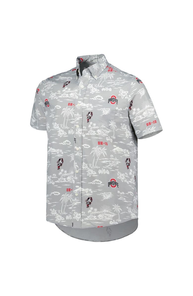 Reyn Spooner Men's Reyn Spooner Gray Ohio State Buckeyes Classic Button-Down Shirt, Alternate, color, 