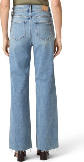 Anessa Raw Hem High Waist Wide Leg Jeans
