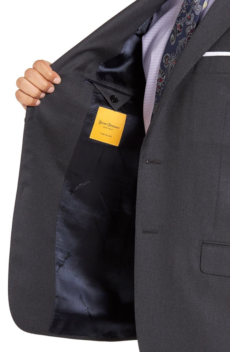 Hickey Freeman 'Beacon - B Series' Classic Fit Wool Suit, Alternate, color,