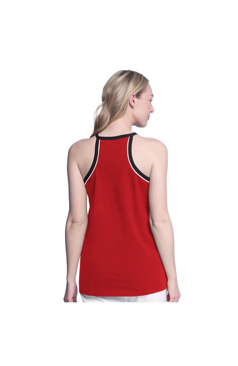 G-III 4HER BY CARL BANKS Women's G-III 4Her by Carl Banks Red Cincinnati Reds Curveball Racerback Tank Top, Alternate, color, Red