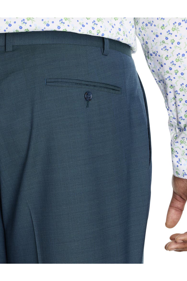 Big & Tall Solid Suit Pants, Alternate, color, TEAL