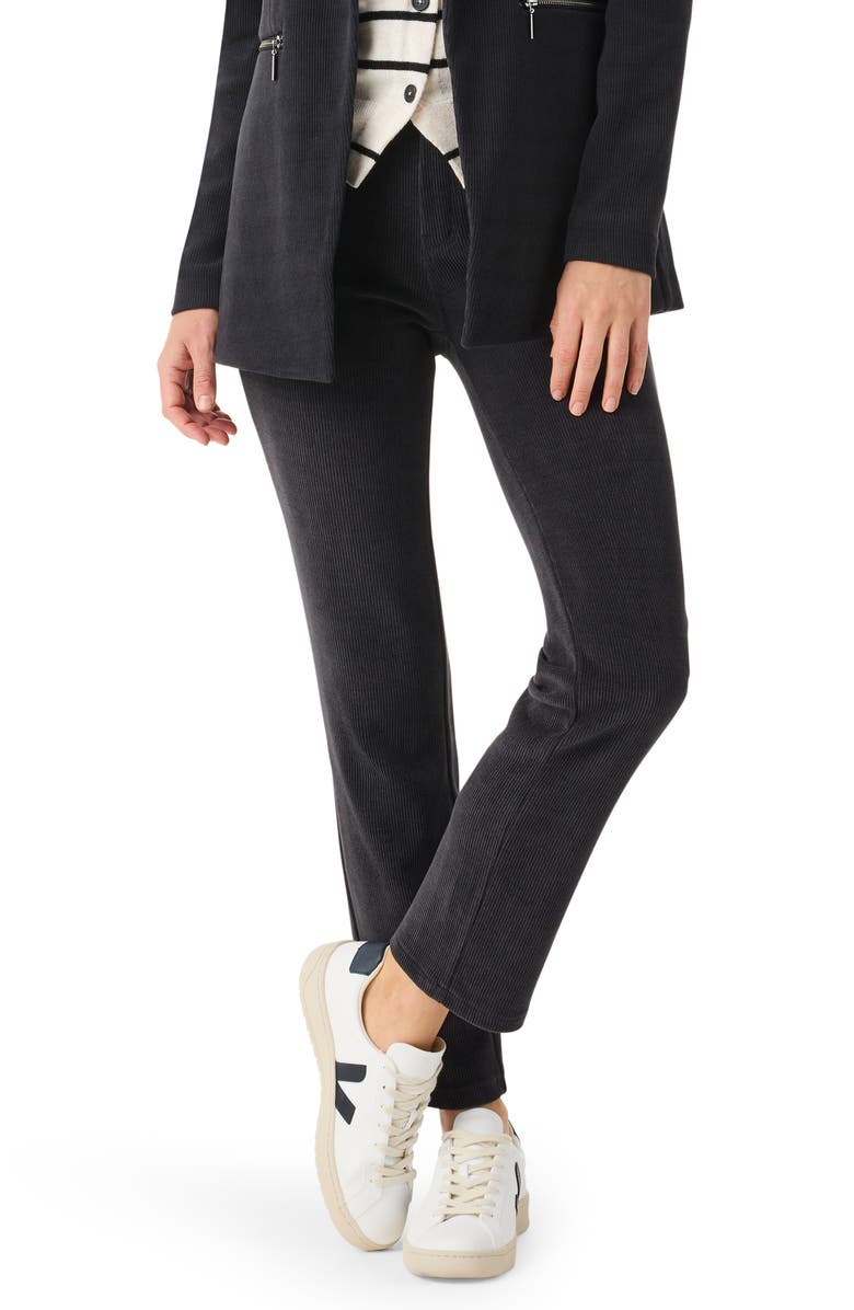 NIC+ZOE Mid Rise Corduroy Straight Leg Pants, Alternate, color, Night