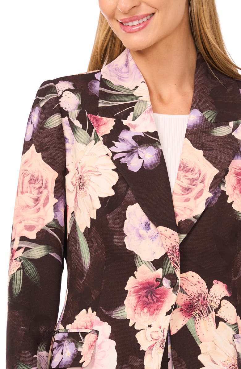 Ted Baker Alice Floral Blazer, Alternate, color, Coral Pink