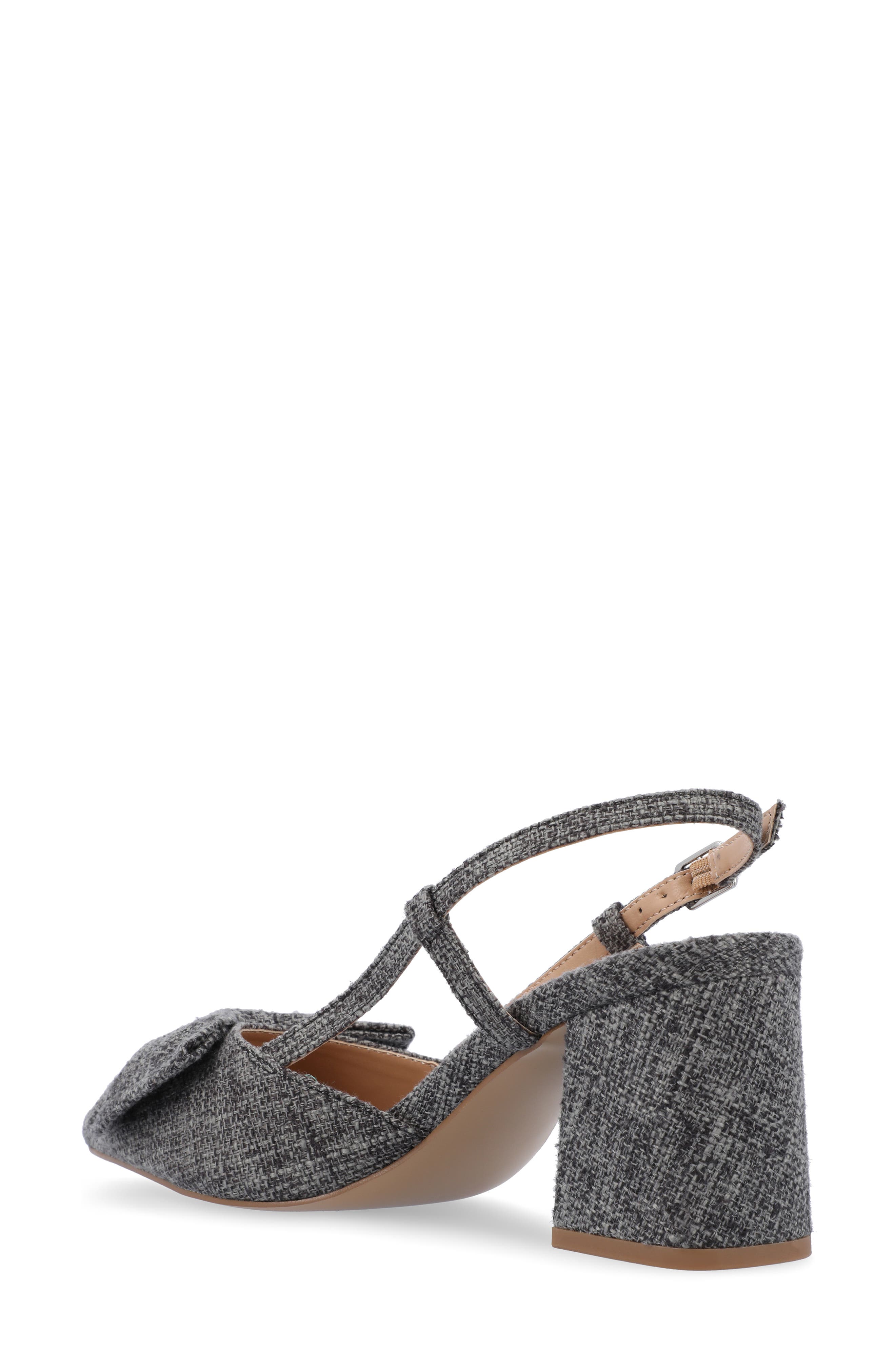 Journee Collection Tailynn Slingback Pump, Alternate, color, Charcoal
