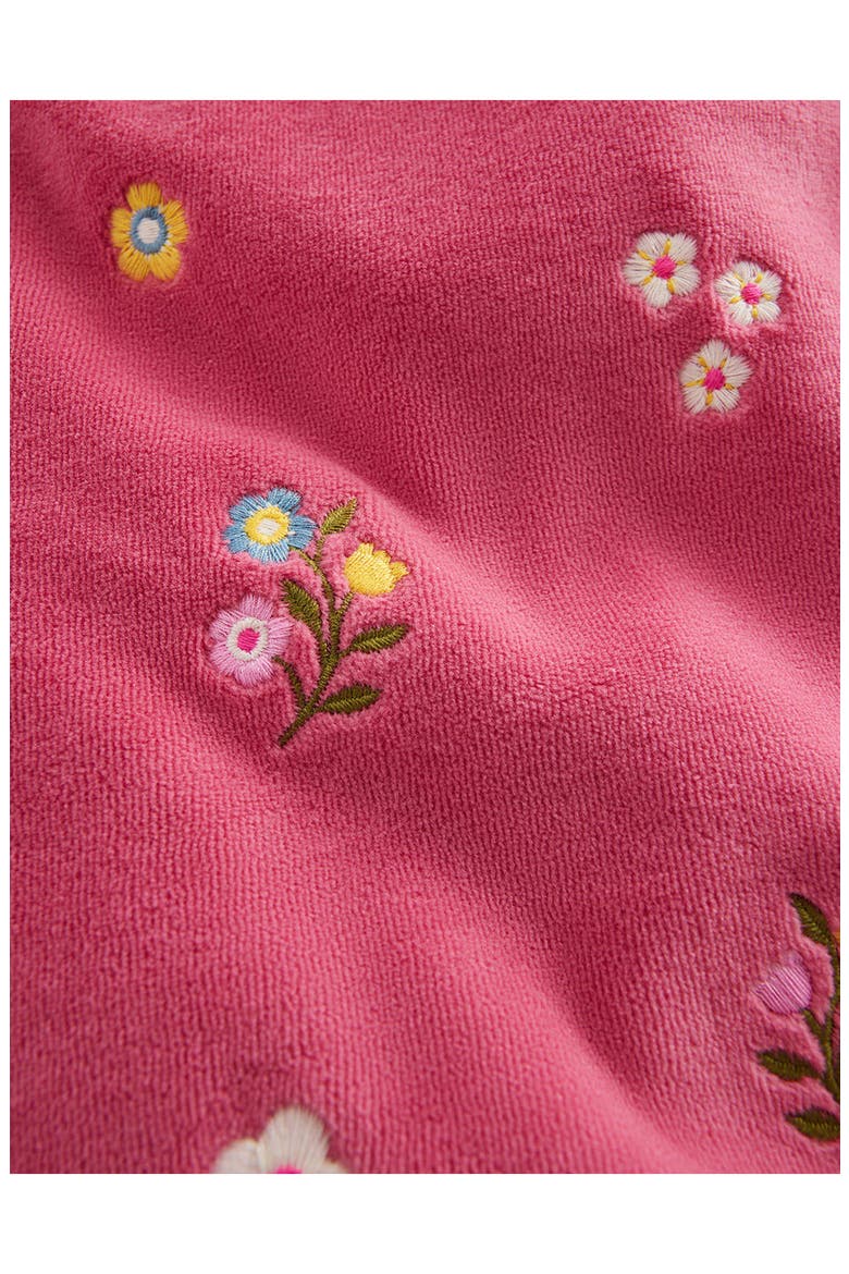Kids' Embroidered Velour Joggers, Alternate, color, PINK EMBROIDERY